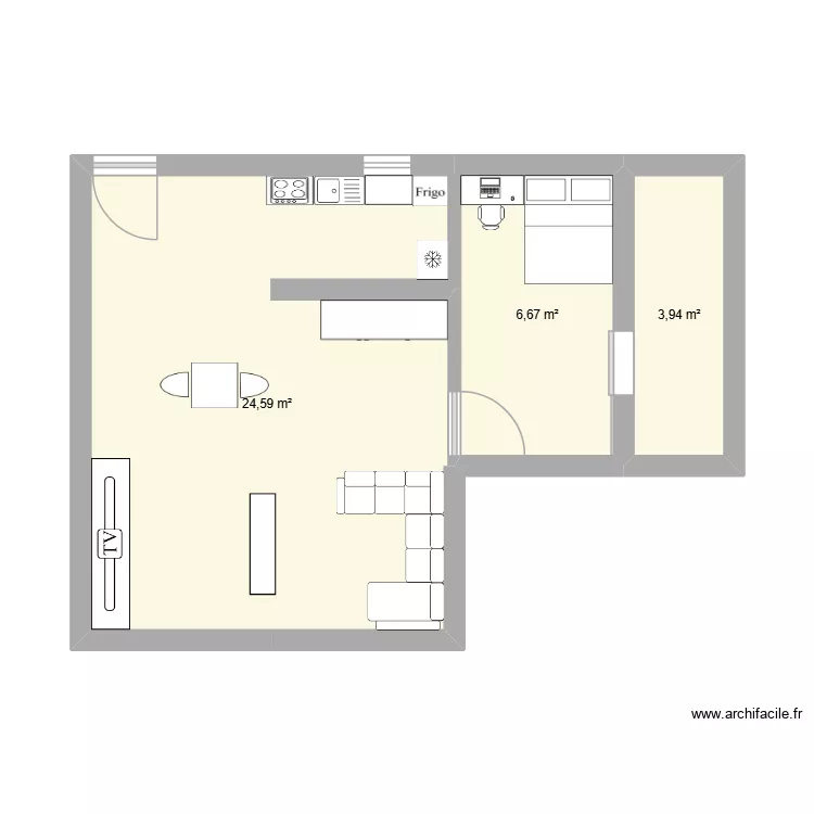n'gga boy12. Plan de 3  et 35 m²