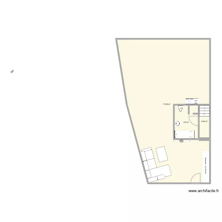 maison tarah zebie. Plan de 3 pièces et 79 m² maison tarah zebie. Plan de 3 pièces et 79 m²