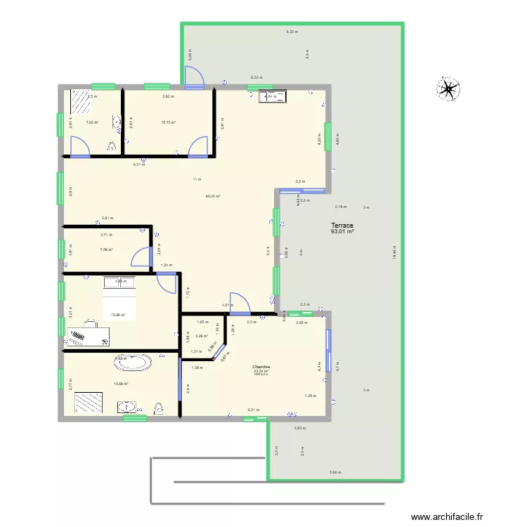 Plan maison avec électricité V1. Plan de Plan maison avec électricité V1. Plan de