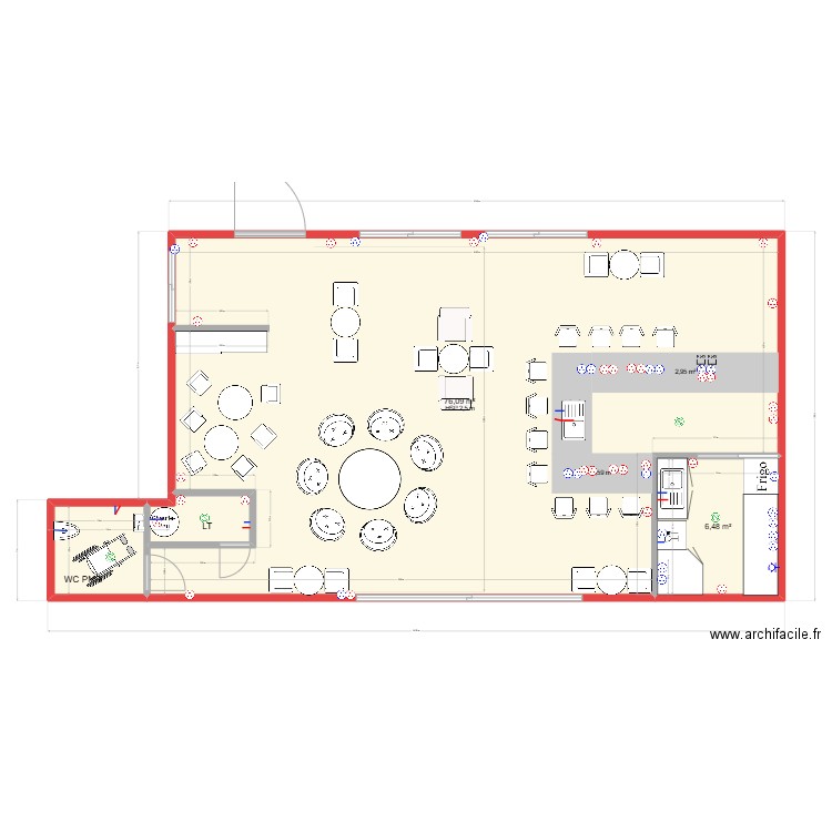 Projet LPDA 8. Plan de 4 pièces et 88 m2