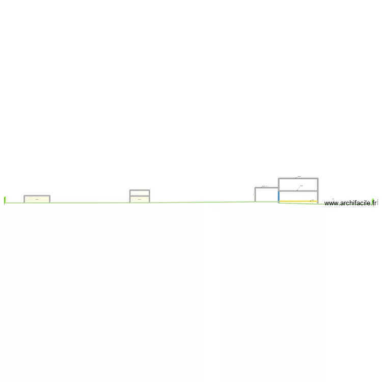 Plan coupe Nord. Plan de 