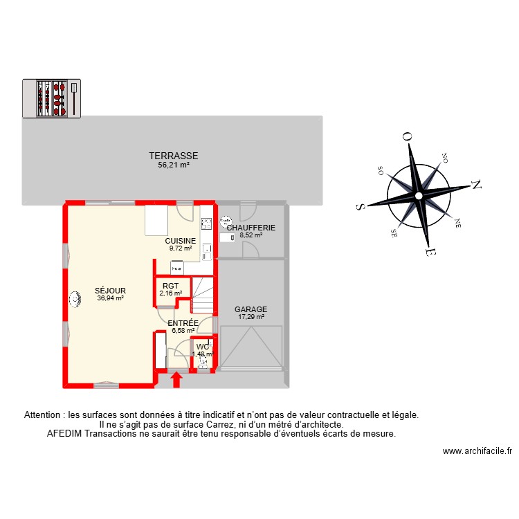 BI 32283. Plan de 19 pièces et 243 m2
