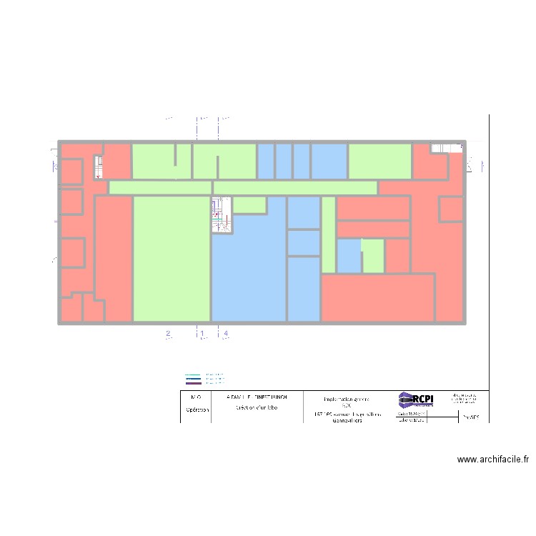 Nouveau labo Gennevilliers. Plan de 0 pièce et 0 m2