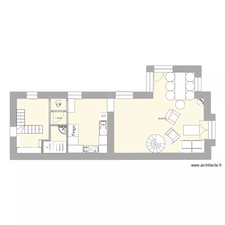 1 er etage . Plan de 