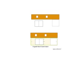 Plan de façade nord ouest