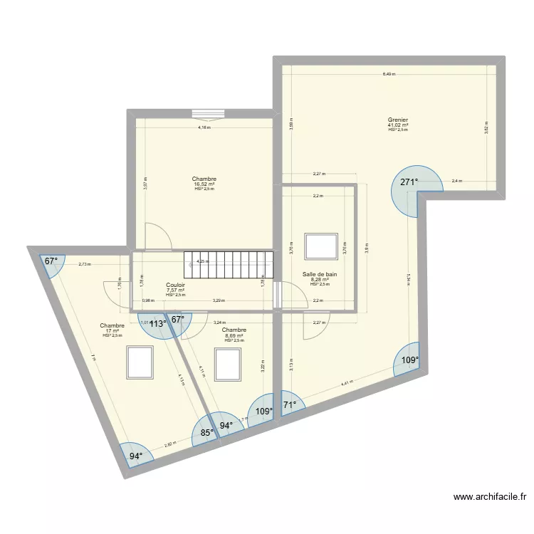 Blondin ETA. Plan de 
