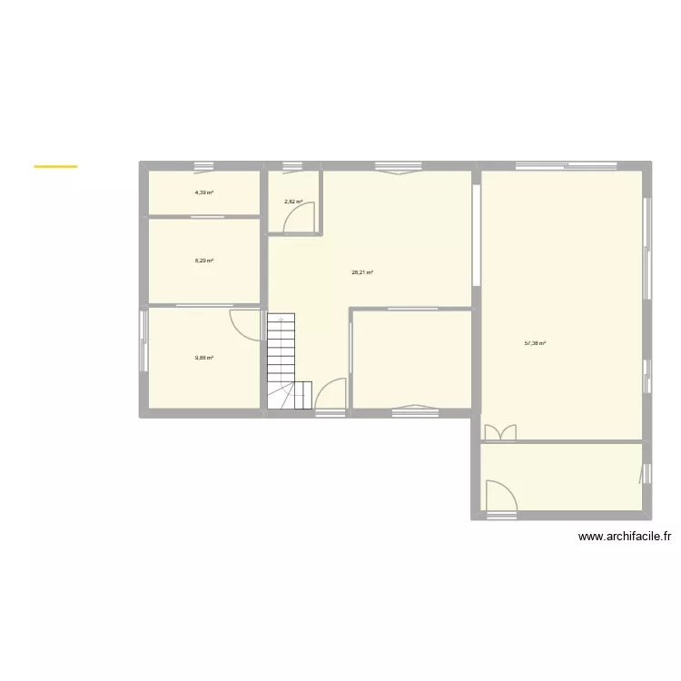 Plan maison. Plan de 6 Pièces et 111 m² Plan maison. Plan de 6 Pièces et 111 m²