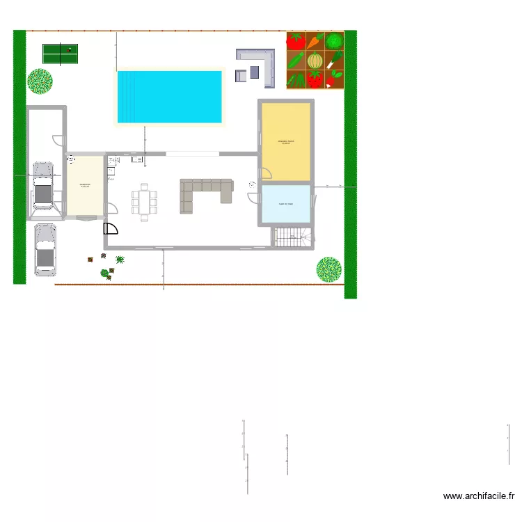 MAISON 1. Plan de 4 et 52 m² MAISON 1. Plan de 4 et 52 m²