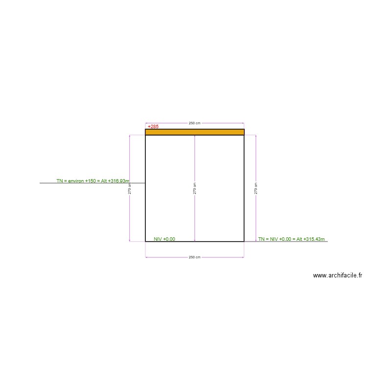 ANNEXE A DEMOLIR FACE OUEST. Plan de 0 pièce et 0 m2