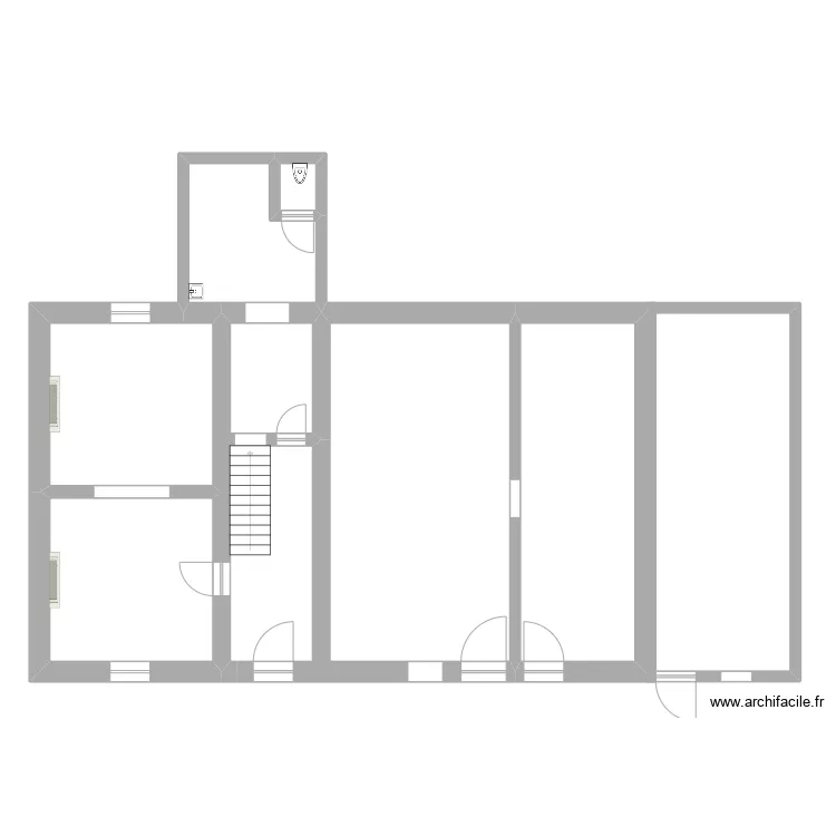 Tige del'Vau 35 RDC. Plan de 