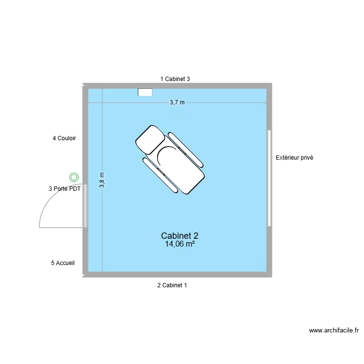 30767 Cabinet 2. Plan de 1 et 14 m² 30767 Cabinet 2. Plan de 1 et 14 m²