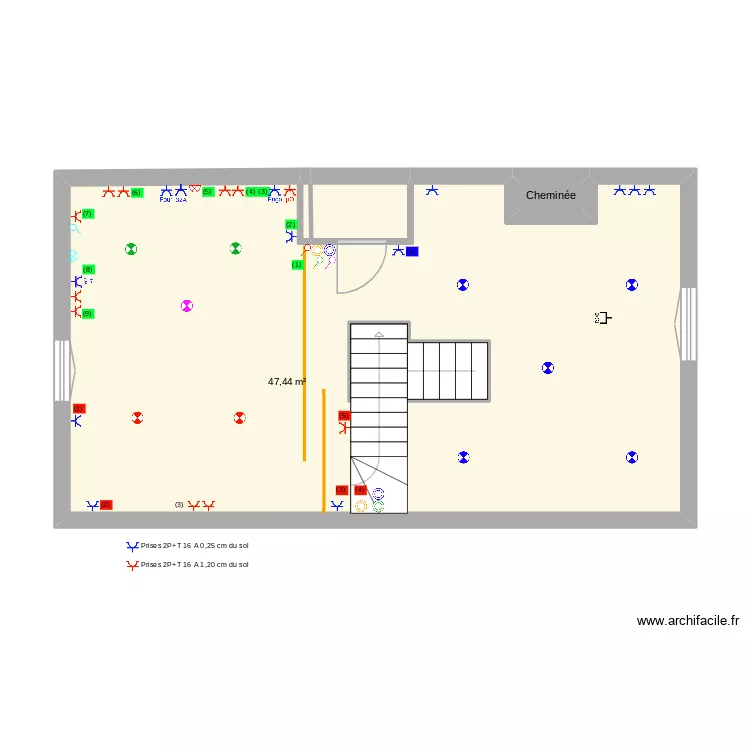 PAM 1ER V3 Elec. Plan de 5  et 54 m²
