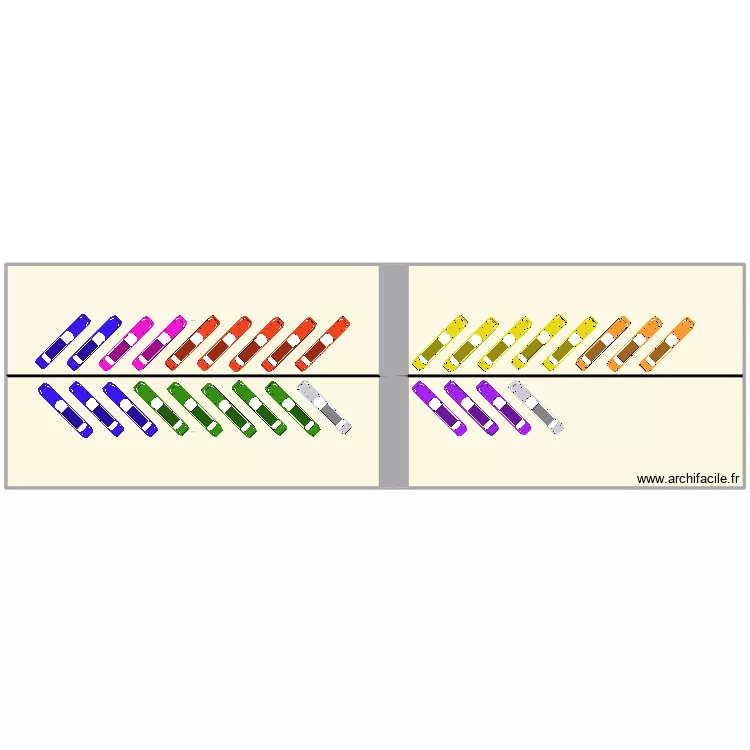 Plan d&eacute;part bus CO. Plan de 3  et 4588 m²