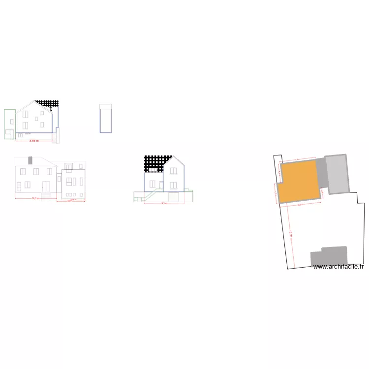 Projet Mickovski Boris. Plan de 4  et 157 m²