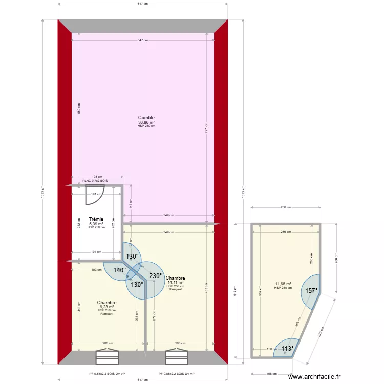FRESCHI. Plan de 