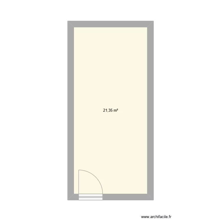 BUREAUX. Plan de 1  et 21 m²