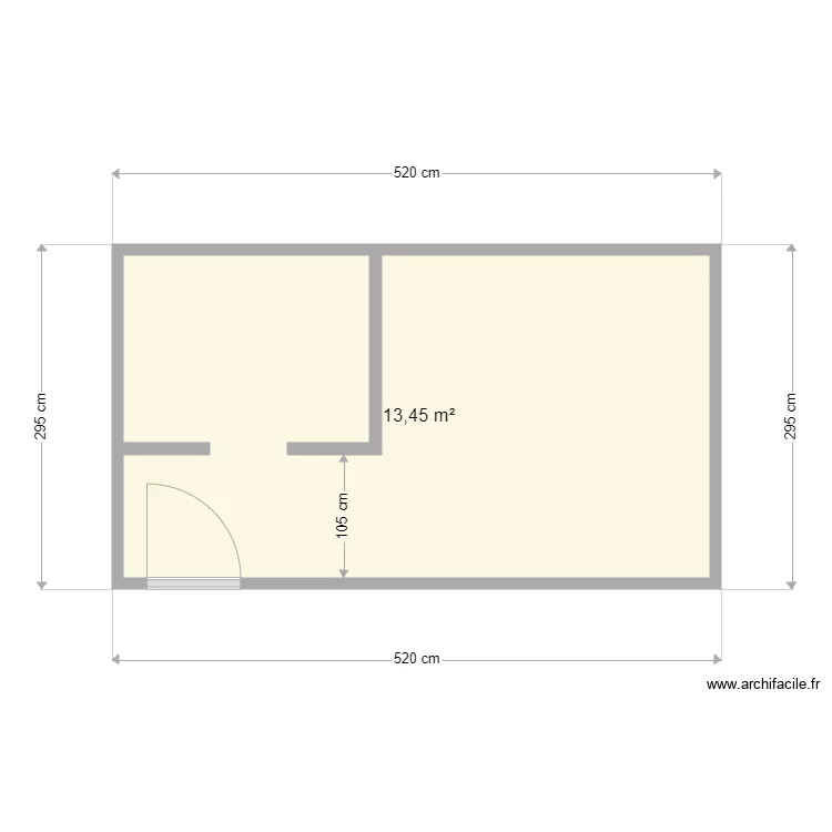 Grande Chambre. Plan de 