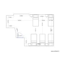 CHAMBRE GARAGE AVEC 6 LITS DONT UN LIT ETAGE