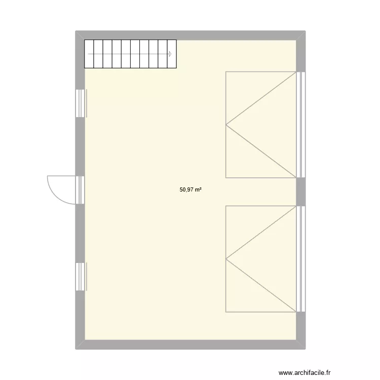 garage. Plan de 1 et 51 m² garage. Plan de 1 et 51 m²