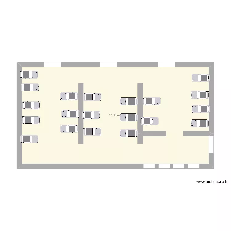 atelier. Plan de 1 et 47 m² atelier. Plan de 1 et 47 m²