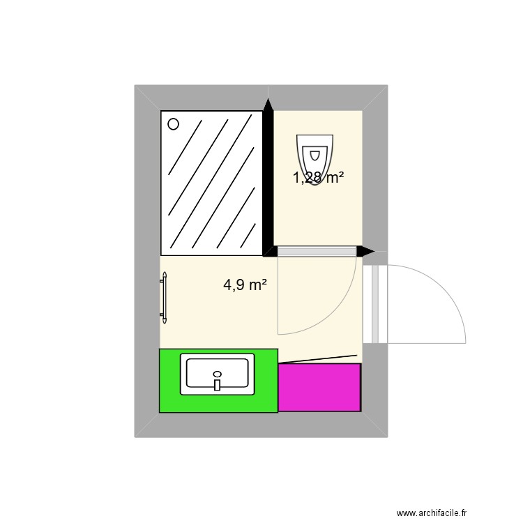 corse. Plan de 0 pièce et 0 m2