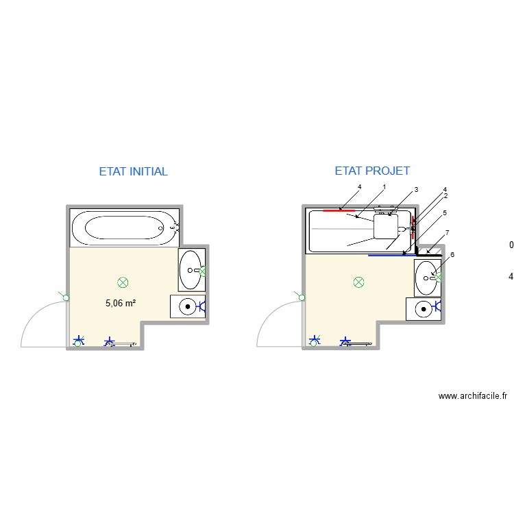 HUGUENIN-JAUME. Plan de 3 pièces et 10 m2