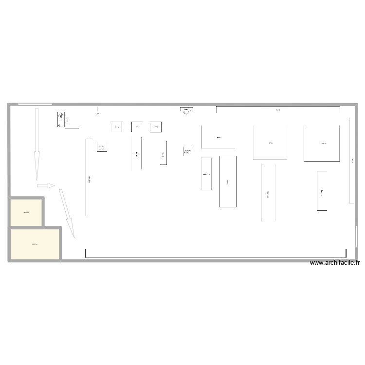 Am&eacute;nagement merch. Plan de 0 pièce et 0 m2