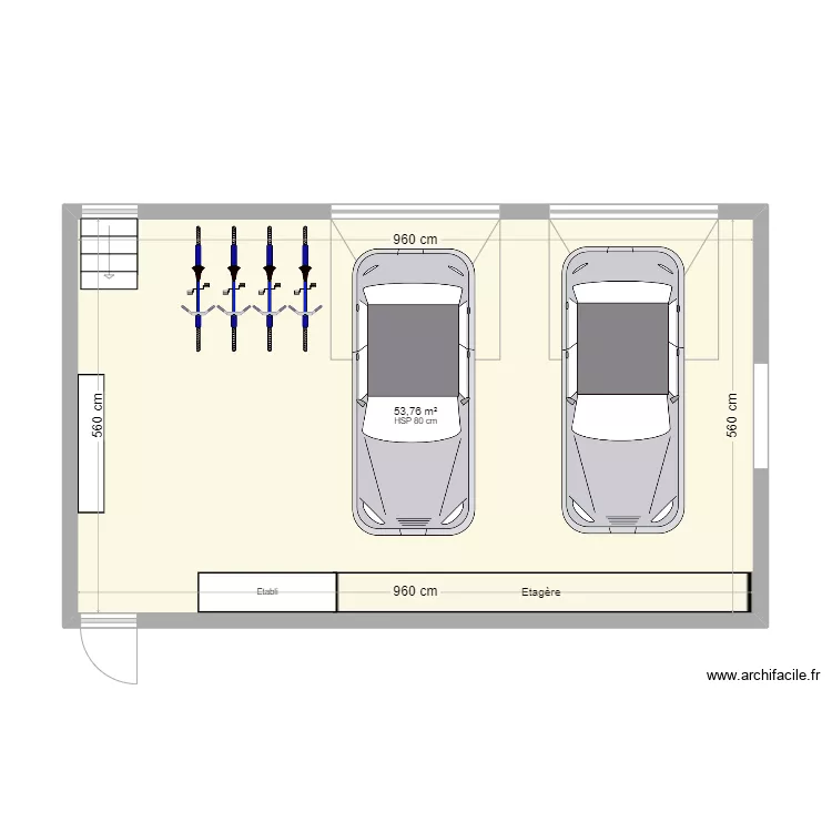 garage final. Plan de garage final. Plan de