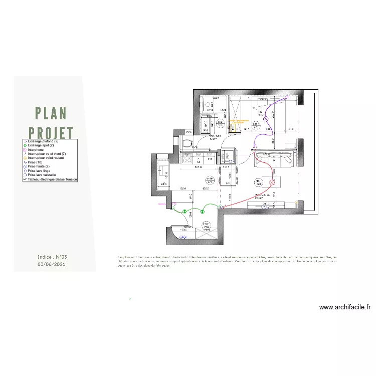 Gardette College Chapuisien. Plan de 