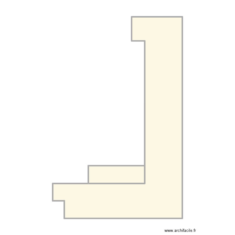 étage. Plan de 2 pièces et 41 m2
