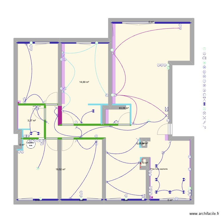 44 Annecy - Electricité. Plan de 0 pièce et 0 m2