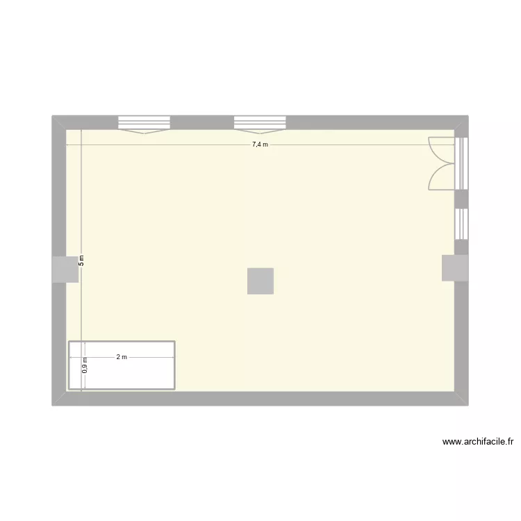 ChaletRezDeJardin. Plan de 2 et 39 m² ChaletRezDeJardin. Plan de 2 et 39 m²