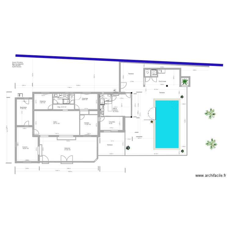 Picholine Projet  plan général définitif copie 1. Plan de 4 pièces et 26 m2