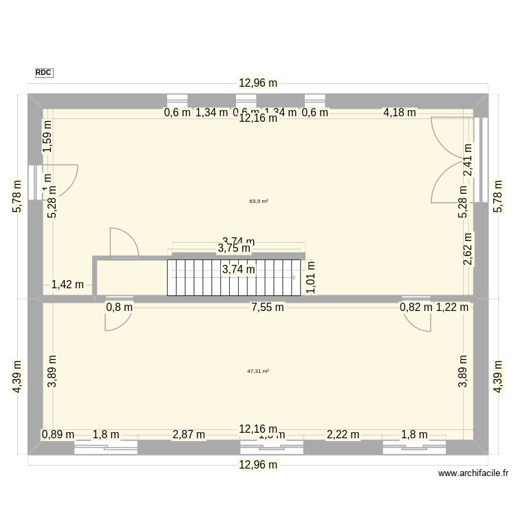 Reconstruction Maison 2026-01-19. Plan de 0 pièce et 0 m2 Reconstruction Maison 2026-01-19. Plan de 0 pièce et 0 m2
