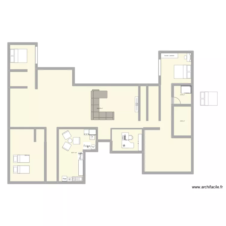 MAISON FERME. Plan de 6 et 220 m² MAISON FERME. Plan de 6 et 220 m²