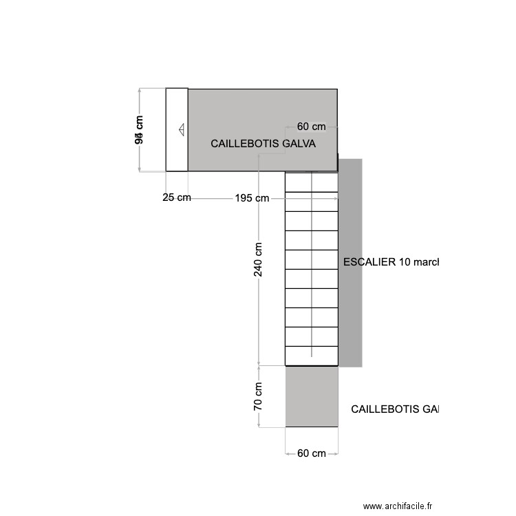 ESCALIER IAF. Plan de 0 pièce et 0 m2