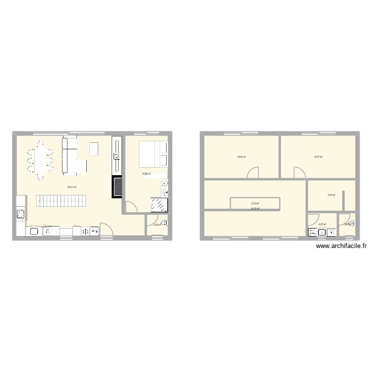 maison 1. Plan de 0 pièce et 0 m2