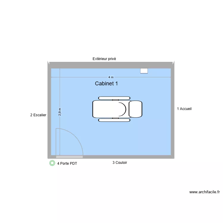 60707 Cabinet 1. Plan de 1 et 12 m² 60707 Cabinet 1. Plan de 1 et 12 m²