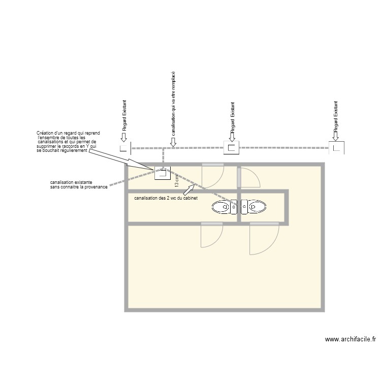 Foncia Verneuil sur seine. Plan de 4 pièces et 19 m2