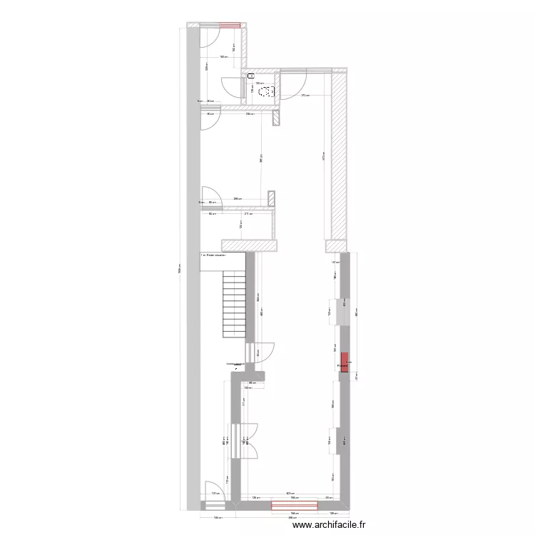 rez de chausse nouvelle mesure. Plan de 