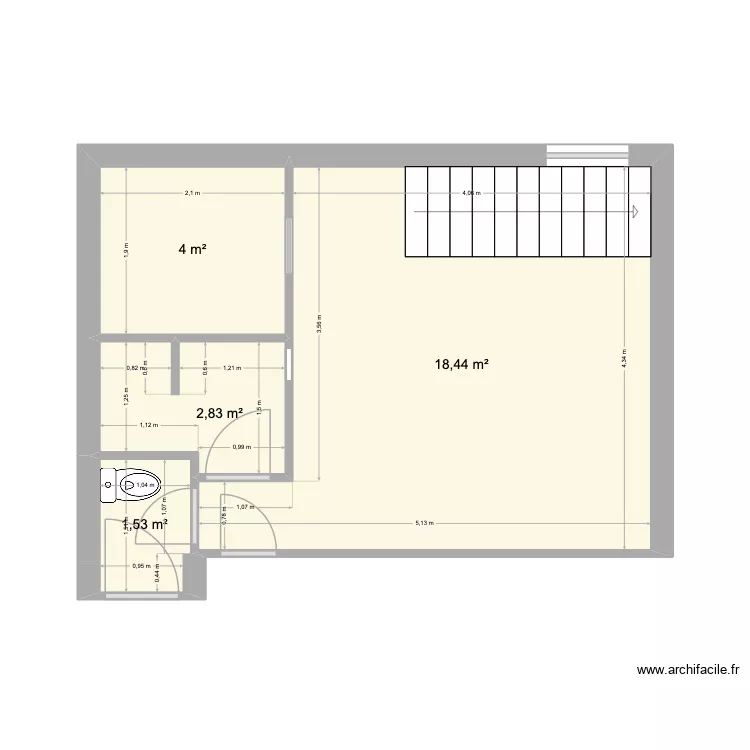 Plan définitif Atelier vide new. Plan de 4 et 27 m² Plan définitif Atelier vide new. Plan de 4 et 27 m²