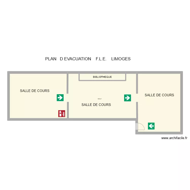 87 LIMOGES FLE. Plan de 