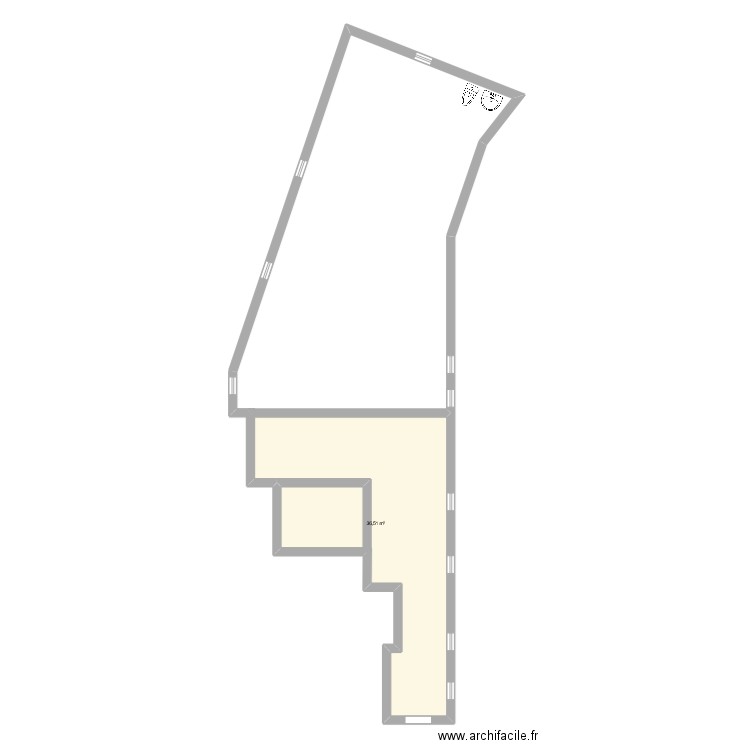 PLANO LOCAL. Plan de 1 pièce et 37 m2