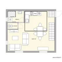 Gite 2 - Atelier R1 chambre R2b