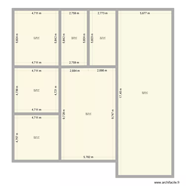 maison. Plan de 