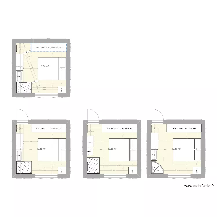 chambres rdc. Plan de 