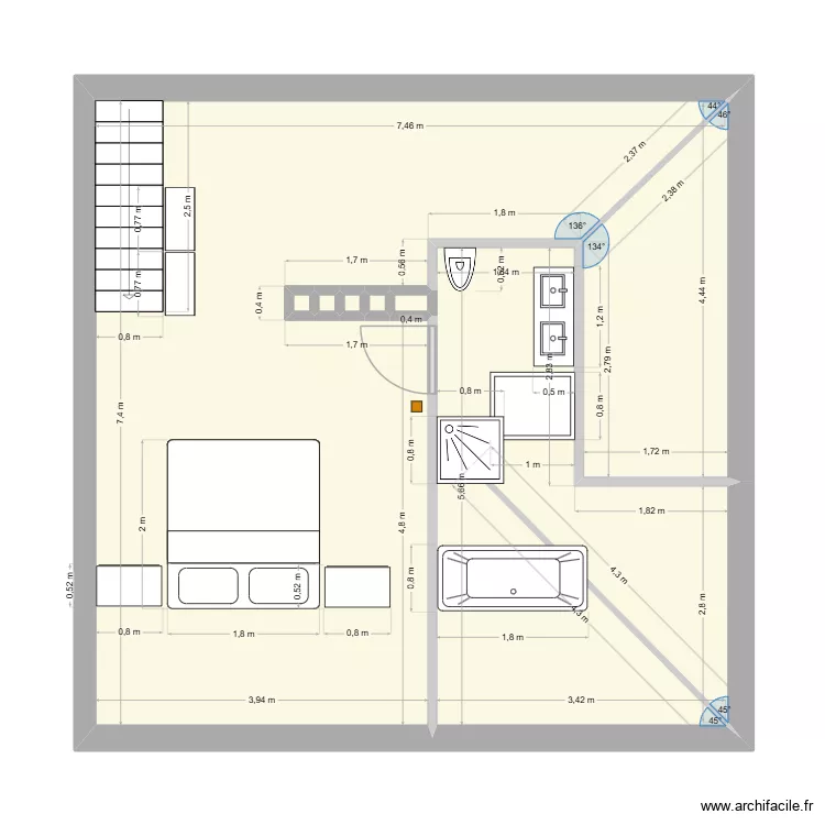Rochegude 2. Plan de 8 Pièces et 54 m² Rochegude 2. Plan de 8 Pièces et 54 m²