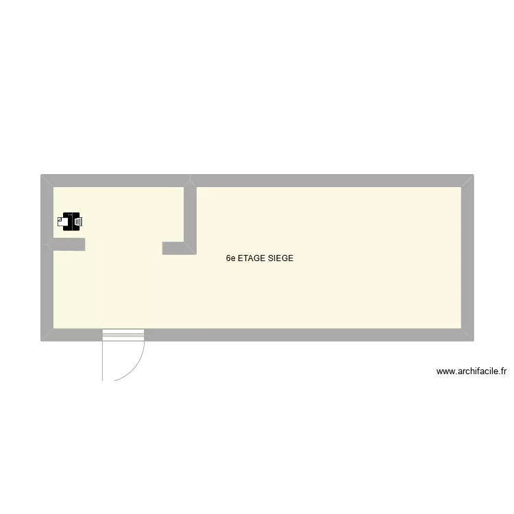 PLAN 6E siege. Plan de 