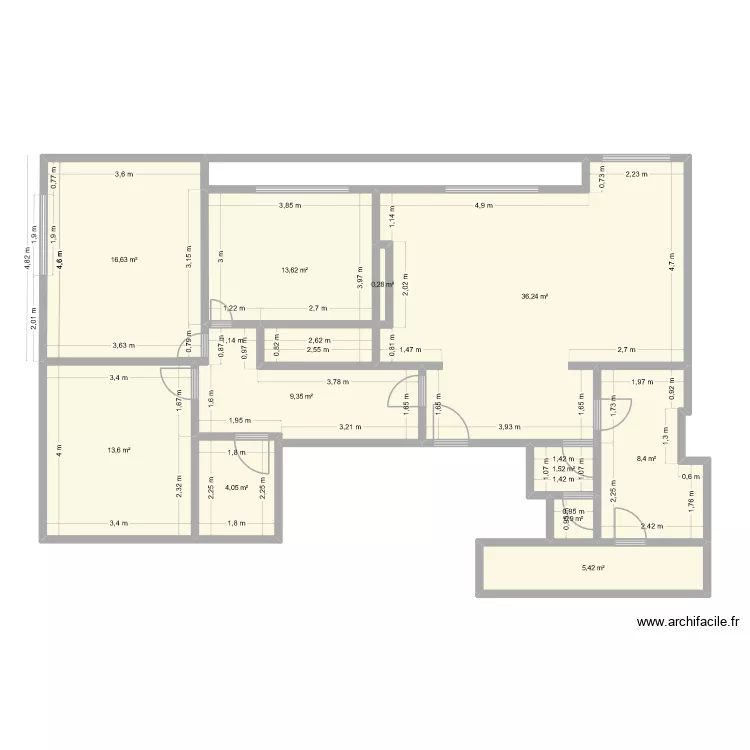 Davso. Plan de 11  et 110 m²