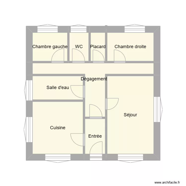 AUTRET. Plan de 9  et 21 m²